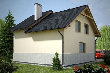  Projekt garażu G75 - Budynek garażowo - gospodarczy (PRA1089) - projekt garażu parterowego - Zdjęcie 2