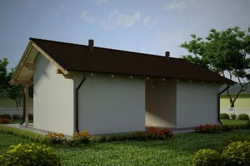  Projekt budynku gospodarczego G76 - Budynek gospodarczy (PRA1090) - projekt budynku parterowego - Zdjęcie 2