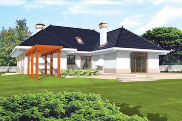  Projekt domu Łucja (WRC1154) - projekt domu parterowego z poddaszem - Zdjęcie 2
