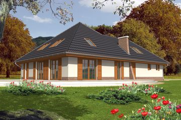  Projekt domu Mia G2 (WRC1007) - projekt domu parterowego z poddaszem - Zdjęcie 2