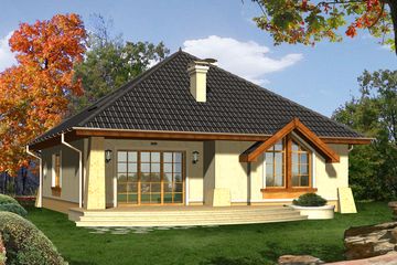  Projekt domu Toscania (WRN1116) - projekt domu parterowego z poddaszem - Zdjęcie 2