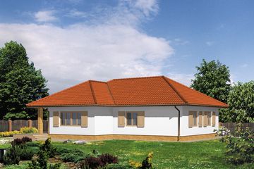  Projekt domu WB-3928 (KRA1109) - projekt domu parterowego - Zdjęcie 2