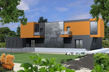 Projekt domu Beta z garażem 2-st. [A] (WRF1389) - projekt domu z pełnym piętrem - Zdjęcie 2