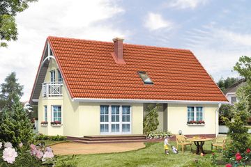  Projekt domu Poemat 3 (BSA1193) - projekt domu parterowego z poddaszem - Zdjęcie 2