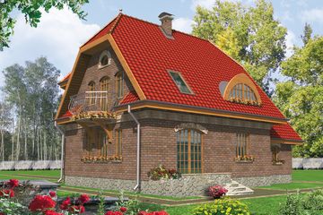  Projekt domu Rusłana G1 (WRC1338) - projekt domu parterowego z poddaszem - Zdjęcie 2