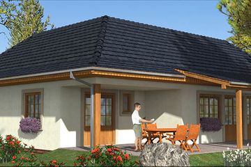  Projekt domu A-113 Dom szkieletowy (BBD1178) - projekt domu parterowego - Zdjęcie 2