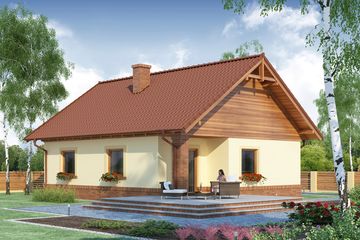  Projekt domu Eliasz 3 (WRW1181) - projekt domu parterowego - Zdjęcie 2