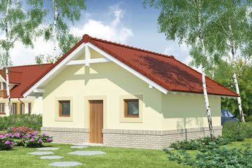  Projekt garażu Alfa-G2 (WRW1185) - projekt garażu parterowego - Zdjęcie 2