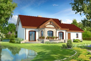  Projekt domu Sofia III LMB41b (WRB1409) - projekt domu parterowego - Zdjęcie 2
