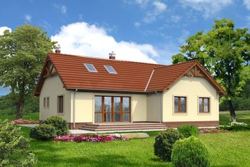  Projekt domu Baden III LMB38b (WRB1412) - projekt domu parterowego - Zdjęcie 2