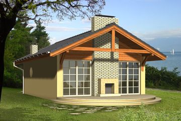  Projekt domu Kania (WRN1132) - projekt domu parterowego - Zdjęcie 2