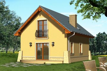  Projekt domu Kawa (WRN1133) - projekt domu parterowego z poddaszem - Zdjęcie 2