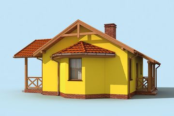  Projekt domu letniskowego Limone 2 dom letniskowy (SLN1460) - projekt domu parterowego - Zdjęcie 2
