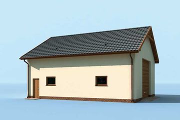  Projekt garażu G228A (SLN1462) - projekt garażu parterowego - Zdjęcie 2