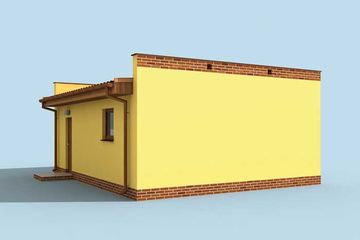  Projekt garażu G2a garaż dwustanowiskowy (SLN1463) - projekt garażu parterowego - Zdjęcie 2