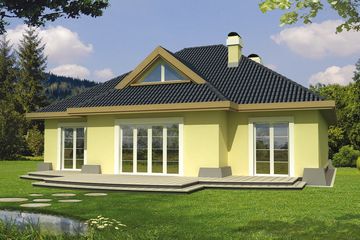  Projekt domu Mila 2A garaż (WRD1200) - projekt domu parterowego z poddaszem - Zdjęcie 2