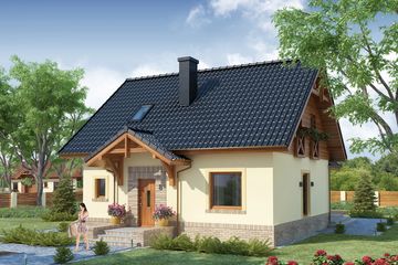  Projekt domu Aspazja 3 (WRW1191) - projekt domu parterowego z poddaszem - Zdjęcie 2