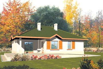  Projekt domu Maja II G1 (WRC1162) - projekt domu parterowego - Zdjęcie 2