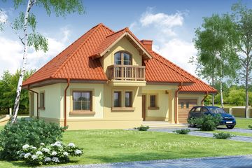  Projekt domu Dandys (WRW1006) - projekt domu parterowego z poddaszem - Zdjęcie 2