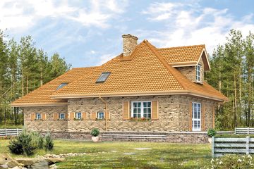  Projekt domu Bryza 4 (BSA1249) - projekt domu parterowego z poddaszem - Zdjęcie 2