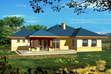  Projekt domu Cefeusz II (WRH1064) - projekt domu parterowego - Zdjęcie 2