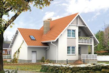  Projekt domu Sopran 5 (BSA1113) - projekt domu parterowego z poddaszem - Zdjęcie 2