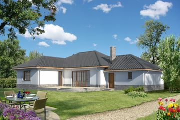  Projekt domu Kingston LMB44 (WRB1166) - projekt domu parterowego - Zdjęcie 2