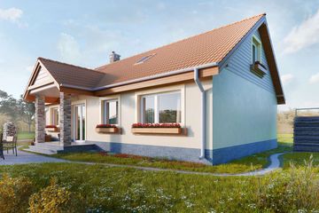  Projekt domu Haga LMB47 (WRB1168) - projekt domu parterowego - Zdjęcie 2