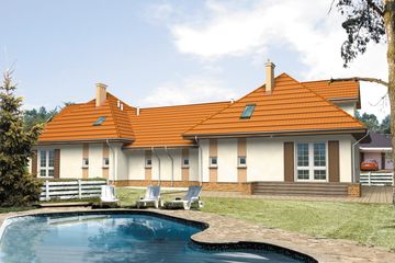  Projekt domu Alga (BSA1227) - projekt domu parterowego z poddaszem - Zdjęcie 2