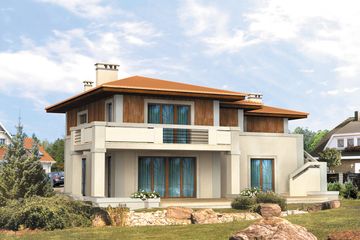  Projekt domu Arizona (BSA1228) - projekt domu z pełnym piętrem - Zdjęcie 2