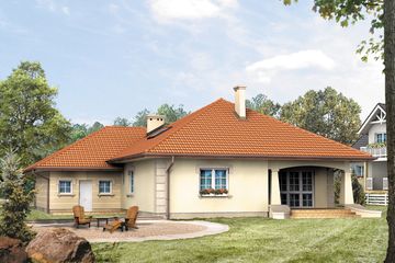  Projekt domu Beta 4 (BSA1237) - projekt domu parterowego - Zdjęcie 2