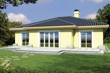  Projekt domu Mila A garaż (WRD1169) - projekt domu parterowego - Zdjęcie 2