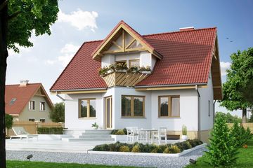  Projekt domu Maciejka 4 (BSA1093) - projekt domu parterowego z poddaszem - Zdjęcie 2