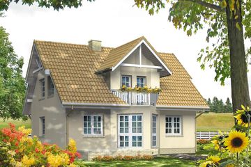  Projekt domu Maciejka (BSA1095) - projekt domu parterowego z poddaszem - Zdjęcie 2