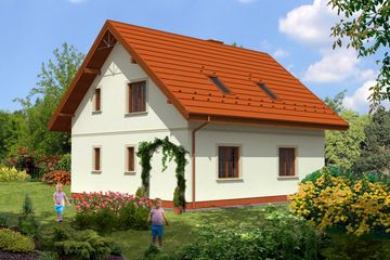  Projekt domu Tonnato (KRH1269) - projekt domu parterowego z poddaszem - Zdjęcie 2