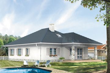  Projekt domu Kometa (BSA1255) - projekt domu parterowego - Zdjęcie 2