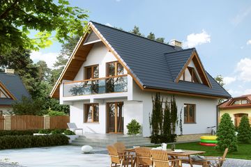  Projekt domu Sopran 4 (BSA1119) - projekt domu parterowego z poddaszem - Zdjęcie 2