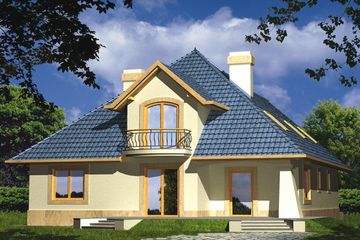  Projekt domu Rebeca A 2 garaże (WRD1152) - projekt domu parterowego z poddaszem - Zdjęcie 2