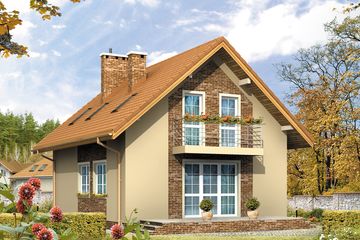  Projekt domu Laura (BSA1218) - projekt domu parterowego z poddaszem - Zdjęcie 2