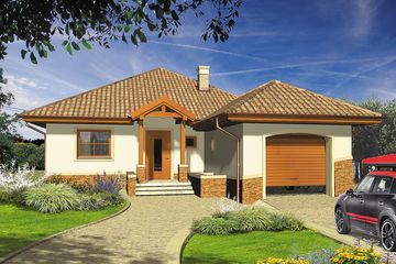  Projekt domu Blanka (WRH1054) - projekt domu parterowego - Zdjęcie 2