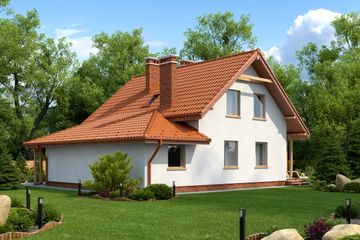  Projekt domu Solesino III (KRH1155) - projekt domu parterowego z poddaszem - Zdjęcie 2