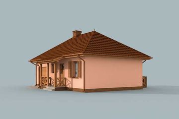  Projekt domu letniskowego Andaluzja dom letniskowy (SLN1514) - projekt domu parterowego - Zdjęcie 2