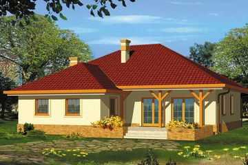  Projekt domu Ala (WRH1059) - projekt domu parterowego - Zdjęcie 2