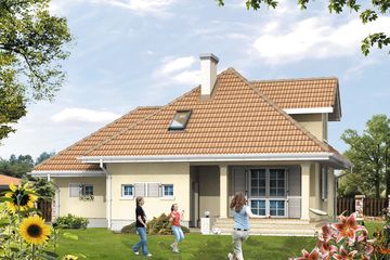  Projekt domu Bryza (BSA1149) - projekt domu parterowego z poddaszem - Zdjęcie 2