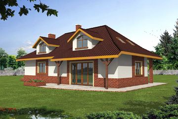  Projekt domu Sadyba II (WRY1006) - projekt domu parterowego z poddaszem - Zdjęcie 2