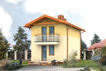  Projekt domu Mini 2 (BSA1270) - projekt domu z pełnym piętrem - Zdjęcie 2