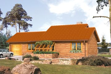  Projekt domu Szyper 2 dr-S (BSA1277) - projekt domu parterowego - Zdjęcie 2