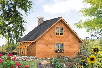  Projekt domu Szyper 4 dr-S (BSA1280) - projekt domu parterowego z poddaszem - Zdjęcie 2