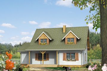  Projekt domu Combo (BSA1166) - projekt domu parterowego z poddaszem - Zdjęcie 2