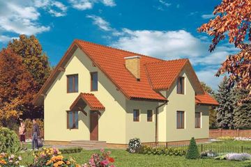  Projekt domu WB-3999 (KRA3515) - projekt domu parterowego z poddaszem - Zdjęcie 2